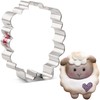 LILIAO Animal Sheep Cookie Cutter, 3.7", Stainless Steel