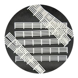 OO Gauge 1:76 Model Railway Line Side Fence Scenery Fencing Kit 10 Panels White