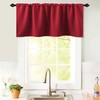 Christmas Curtains Valance for Kitchen Windows Decor Rod Pocket Blackout