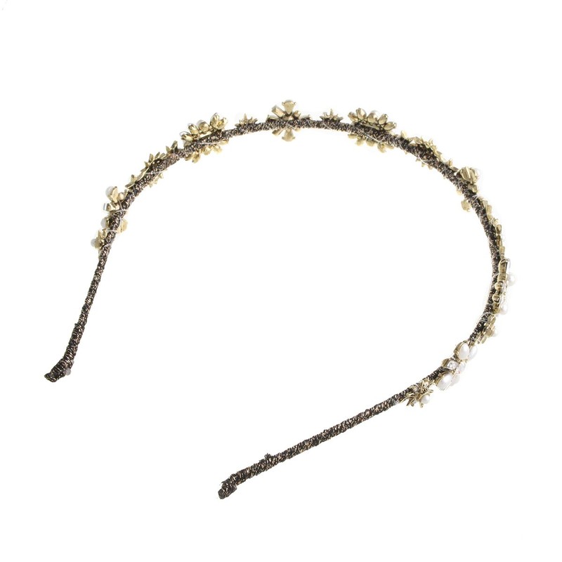 Vingtaine HK-188 Pearl Bijou Headband Thin Gorgeous Wedding After-Party Party