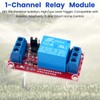 LAOMAO 24V 1-Channel Relay Module, 250VAC/10A, Optocoupler Isolation, High/Low Level