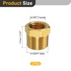 uxcell 2Pcs 3/8 BSPT Male x 1/4 NPT Female Brass