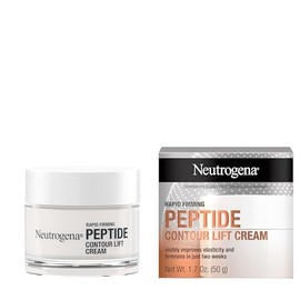 Neutrogena Rapid Firming Peptide Contour Lift Face Cream, crema facial hidratante diaria para reafirmar y levantar visiblemente la piel, además de suavizar el aspecto de las arrugas, sin aceite mineral ni colorantes, neutra, 1.7 onza líquida.