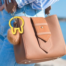 WTYONZEL 6Pcs Rabbit Shaped Keychain Clips,Multicolor Carabiner Keychain Clips Aluminum Ring Clips for Keychains, Water Bottle, Bags Fishing Hiking Traveling