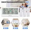 Wireless Weather Station with 3 Outdoor Sensors, Indoor and Outdoor