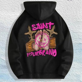 Antihero Saint Your Brand Graphic Hoodie 100% Cotton US Warehouse 7 ColorsColor: Army Green, Size: M