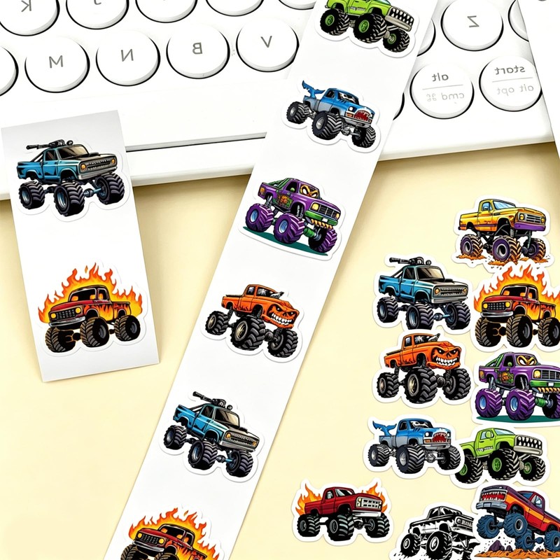 Car Sticker Reward Stickers, 1000PCS, 2 Roll, 2 Colour