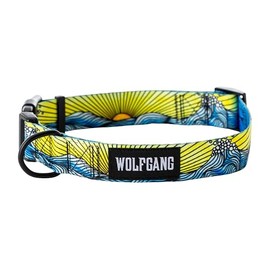 Wolfgang Heavy Duty, Adjustable Wide Venture Dog Collar with Quick Release Nylon Buckle for Walking & Training, Over Land, X-Large