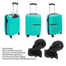 Suitcase Universal Wheel, Replacement Luggage Travel Suitcase 1 Pair Replacement Mute Luggage Suitcase for Suitcase Parts