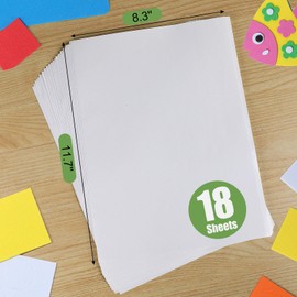 PACKKA Double Sided Adhesive Sheets, A4 Size Clear DIY Strong Adhesive Tape Sheet for Card Making, Christmas Craft, Festival Decoration, Home Decorative Tape, 18 PCS