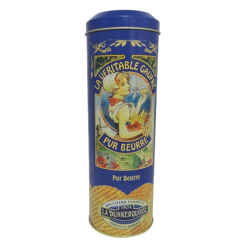 Biscuiterie La Dunkerquoise Pure Butter Waffles in Gift Tin (Pure