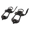 1pair Ice Cleats 10 Teeth Rubber Stainless Steel Foldable Anti