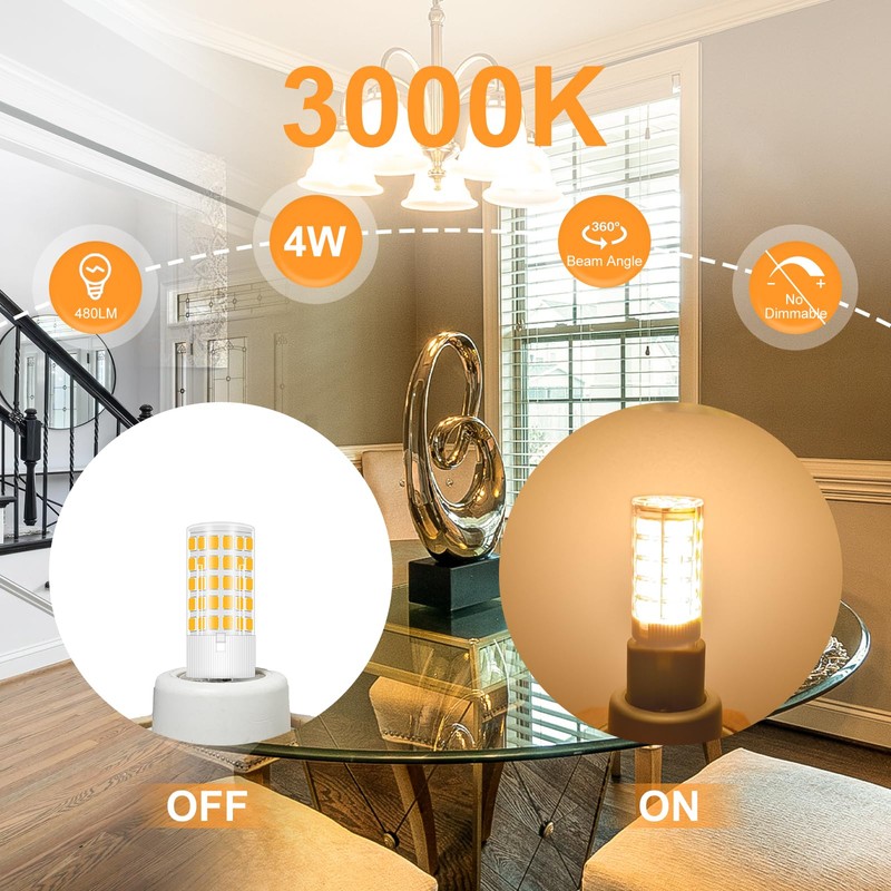 G4 LED Bulb 4W 3000K 40W Halogen 450LM