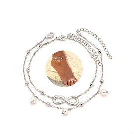 ForeveRing - Tobillera Ajustable para Mujer con Cadena de pie y Tobillera de Playa