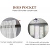 Dreaming Casa Solid Sheer Curtains Living Room White Rod Pocket