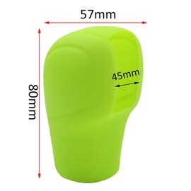 AUTUT Universal Elastic Silicone Car Automatic Gear Shift Knob Cover Car Shifter Protector, Green