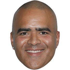 Christopher Jackson (Smile) Celebrity Mask, Flat Card Face, Fancy Dress Mask
