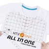 HTVRONT Tshirt Ruler Guide for Vinyl Alignment - Transparent PVC