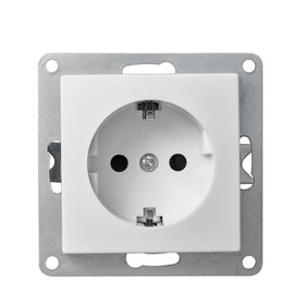 FLAIR Steckdose weiß, 250V~/10A, UP, Schutzkontakt