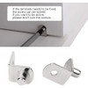 L-Shaped Support Shelf Bracket Pegs with Hole, Polished Nickel Steel