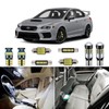 AUTOGINE White LED Interior Lights Kit for 2004-2021 Subaru WRX/WRX