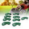 9pcs Golf Club Cover PU Leather Stylish Portable Golf Head
