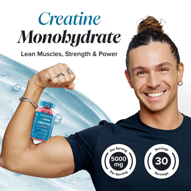 Creatine Gummies - 5000mg Lab Verified - High Strength Monohydrate