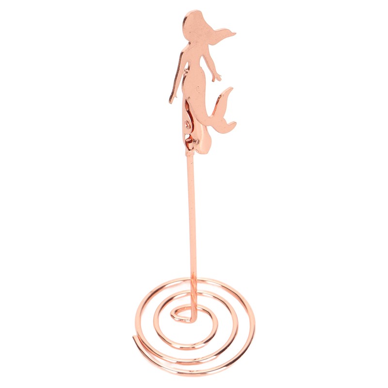 10pcs Table Number Holder Spiral Base Mermaid Shaped Wedding Table
