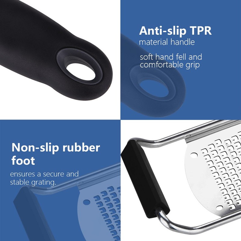 Lybunair Multipurpose Stainless Steel Lemon Zester Cheese Grater - Ideal