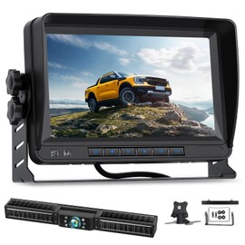 Digital Wireless Backup Camera Kit, HD 1080P Reverse Camera Kit with Super Night Vision, IP69 Waterproof Rear View Camera 7'' LCD Monitor Plug and Play RV Camera for RVs Trucks Campersr