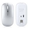Wireless Mouse 2.4G Rechargeable USB Wireless Gaming Mouse with LED
