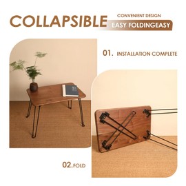 4Pcs Folding Hairpin Legs, 13 Inch Foldable Hairpin Furniture Coffee Table Legs, Metal Home DIY Projects Heavy Duty Table Legs for Coffee Table Desk Bench Chair with Rubber Floor Black(Height 320 mm)