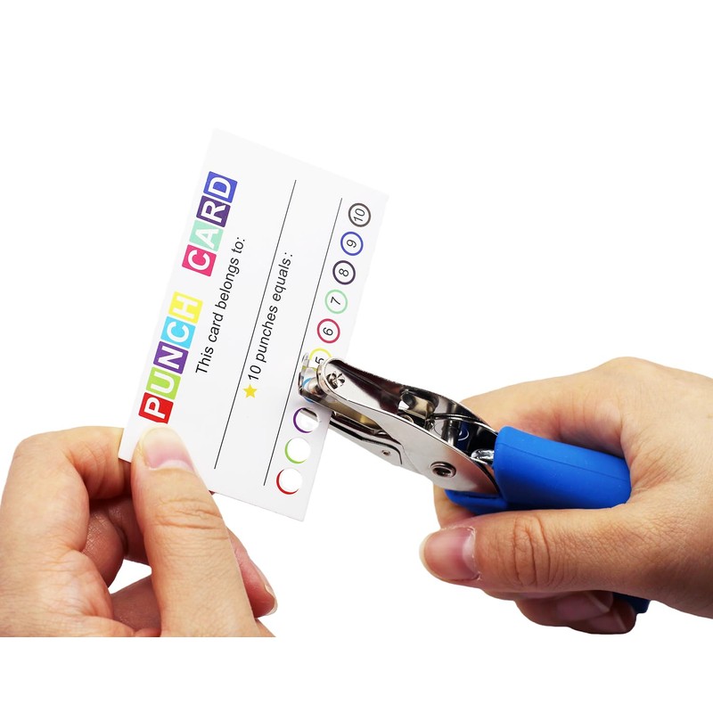 KINGSUPER 200 Pcs Punch Cards Reward Punch Cards with 1