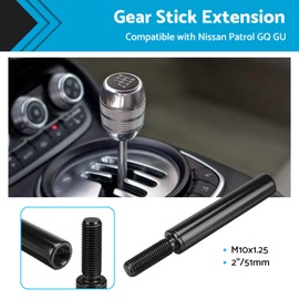 MAX COOL 2'' Car Gear Shift Knob Extender Extension Lever Suitable for Nissan GQ GU Patrol M10x1.25 Shift Extender