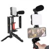 Phone Live Streaming Kit with Fill Light Microphone Sound Cable