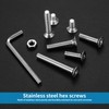 160 Piece M6 Screws Set, Countersunk Screws Nuts Set, Allen