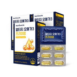 NutriOne 알티지 오메가3 프리미엄 3박스 3개월분 RTG Omega 3 Premium 3 Boxes 3-Month Supply