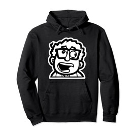 Cool Funny Caricature Character Illustration Graphic Designs Pullover Hoodie