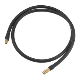 QUARKZMAN 100 cm Car Tyre Inflator Extension Hose Adapter Black Copper Tone