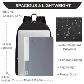 Vaschy Casual Lightweight Travel Rucksack Tear Resistant School Laptop Backpack