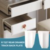 R 7227 Rear Drawer Track Back Plate, 5/16 in. x