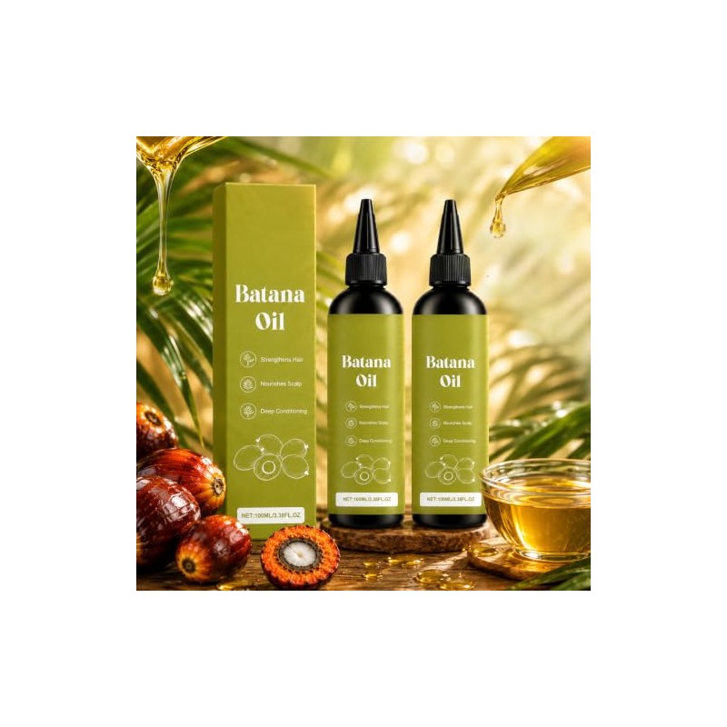 Batana Oil, 2PCS Aceite De Batana, Bata-na Hair Oil, Aceite
