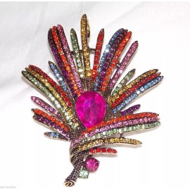 Unbranded Multicolor Crystal Brooch Pin gift for mom , Wedding pendant /brooch pin / 1014