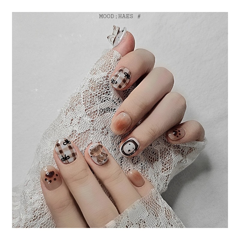 [M;H #] Bear handmade nail tips - Enter Owen Lake