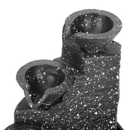 Fountain Desktop with Natural River Rocks, 3 Tier Water Meditation Fountain Ornament Crafts USB Tabletop Waterfall for Inside Home Bedroom Office Relaxation