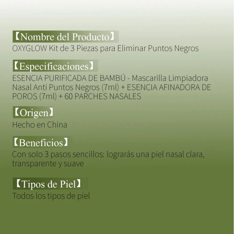 3 Piezas Oxyglow Acne Loción Secante Noche Cuidado Facial Mixta