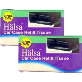 Halsa Auto Visor Tissue Refills for Tempo Visor - 2 Bags (Total of 6 Refills)