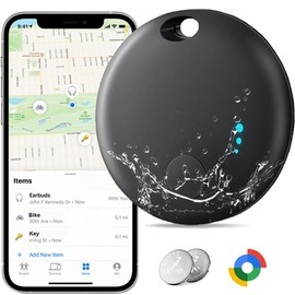 AndThere Smart Tracker Tag, Key Finder Item Finders Locator Compatible with iOS, Children Tracking Tag Device IP67 Waterproof, Mini Bluetooth Tracker for Cat Luggage Suitcases Wallets Kids
