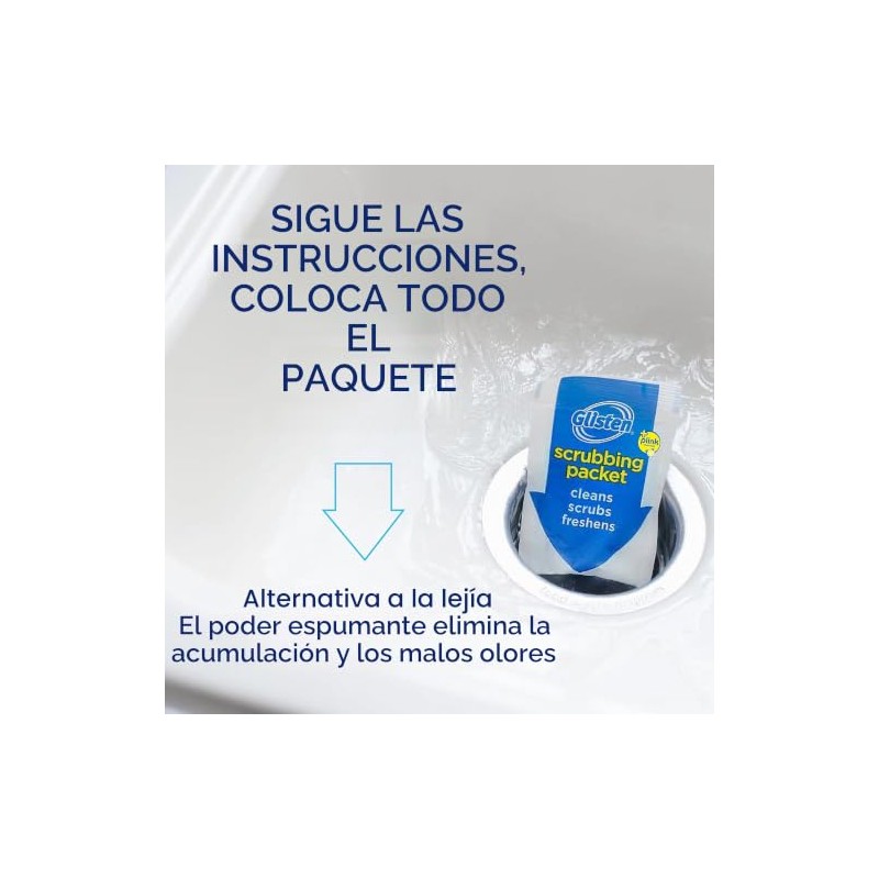 Glisten Disposer Care Foaming Cleaner, Lemon Scent, 4 Use