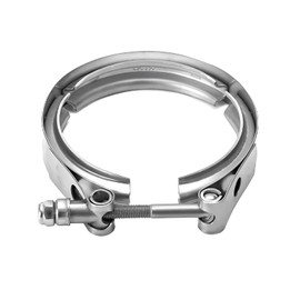 3.5 Inch V Band Clamp, Quick Release Automotive Exhaust Tube V-Clamp Replacement, Stainless Steel V-Band Bolt Clamp for Exhaust Turbo Downpipe Connection, Car Accessories